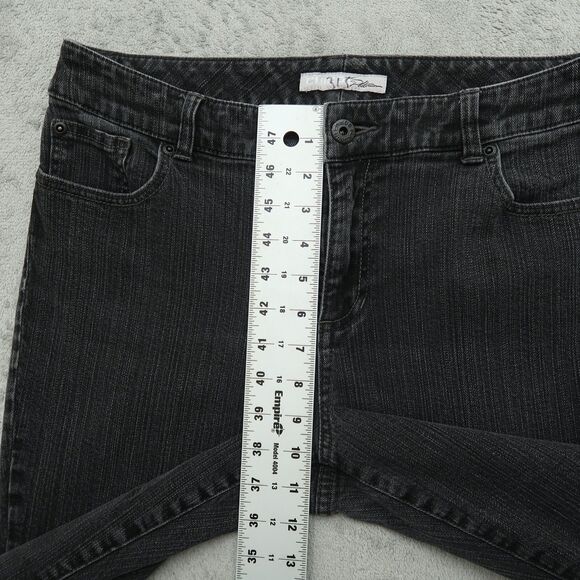 Chico's Platinum Jeans Women's 2 US-12 Short Gray Mid-Rise Slim Leg 27.5" Inseam - Picture 6 of 15